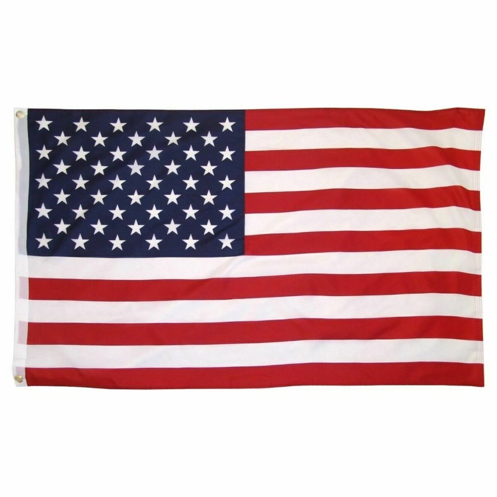 3x5 Ft American Flag w/ Grommets - United States
